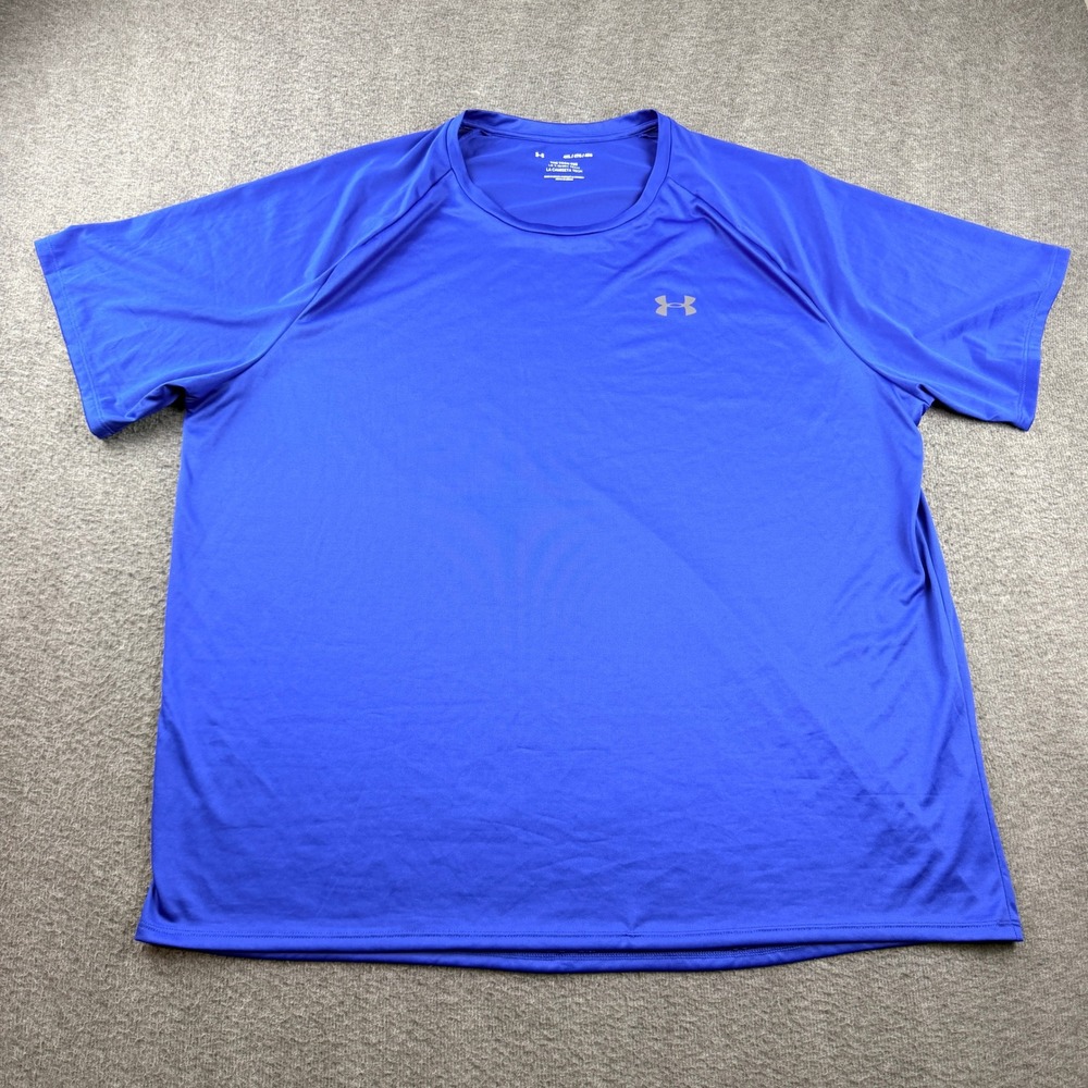Under Armour Men's 4XL Blue The Tech Tee Short Sleeve Athletic Training T-Shirt